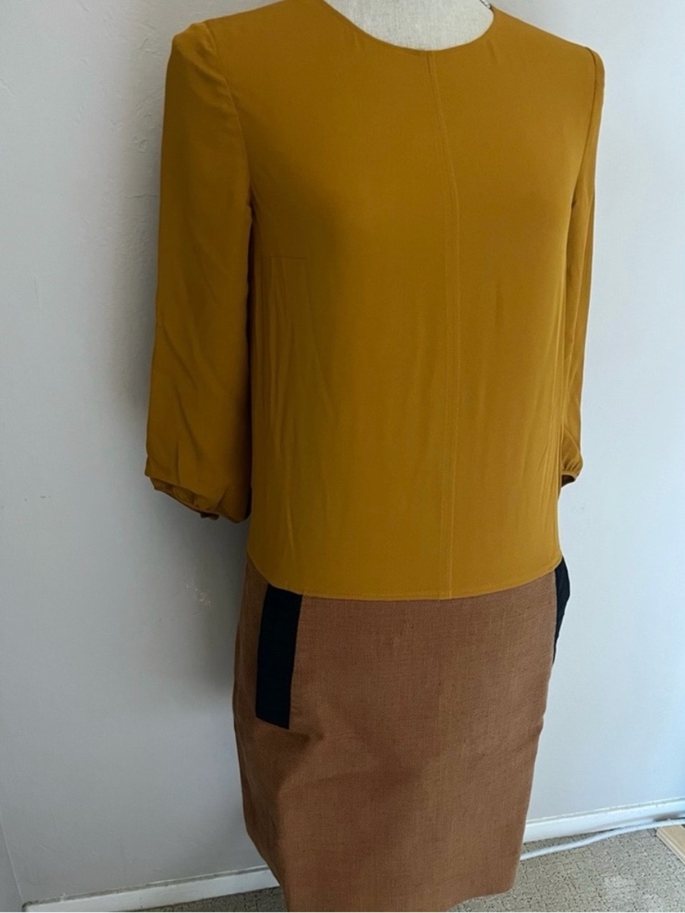 Longchamp Silk Shift Dress 36